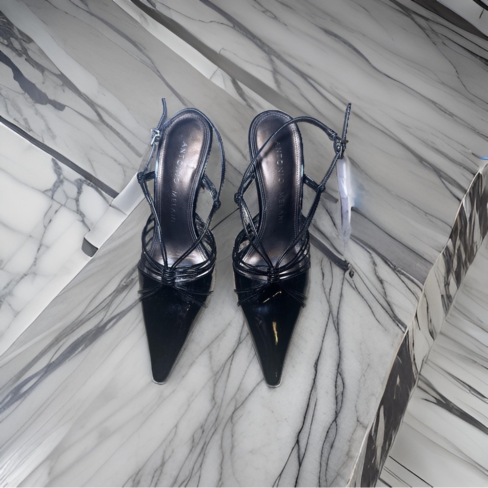 Antonio Melani Black Patent Leather Pointed Toe